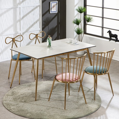 골드샤인콘 복합세라믹 4인 식탁 테이블